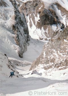 Jean Pierre in the couloir du Câble