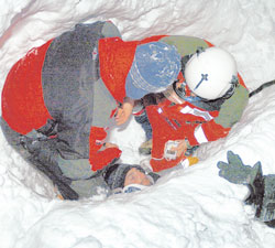 avalanche victim first aid