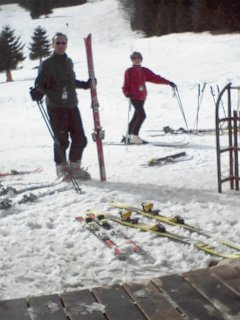 David at the base of the Haldenköpfle ski pistes