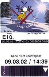 ski lift pass for Haldenköpfle