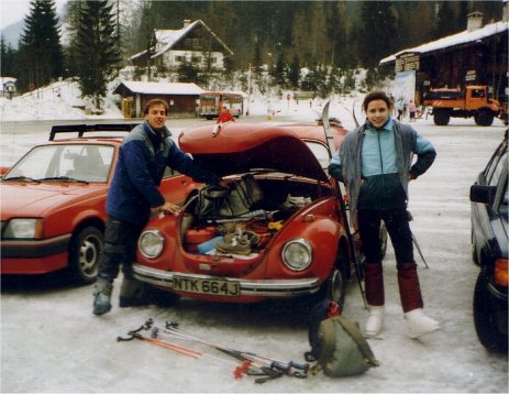 David and Karin at Reit im Winkl in German, 1989