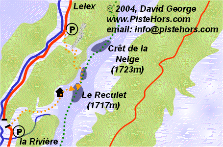 Le Reculet Map