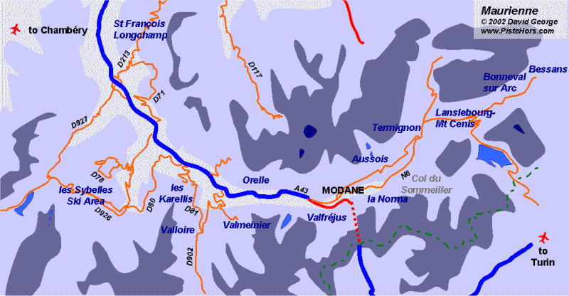 Maurienne Valley Map