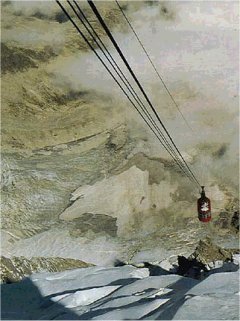 aiguille du midi cable car mont blanc