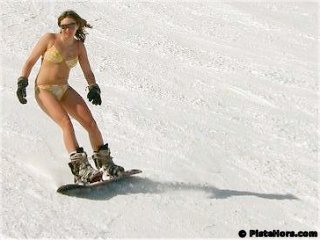 snowboarder bikini
